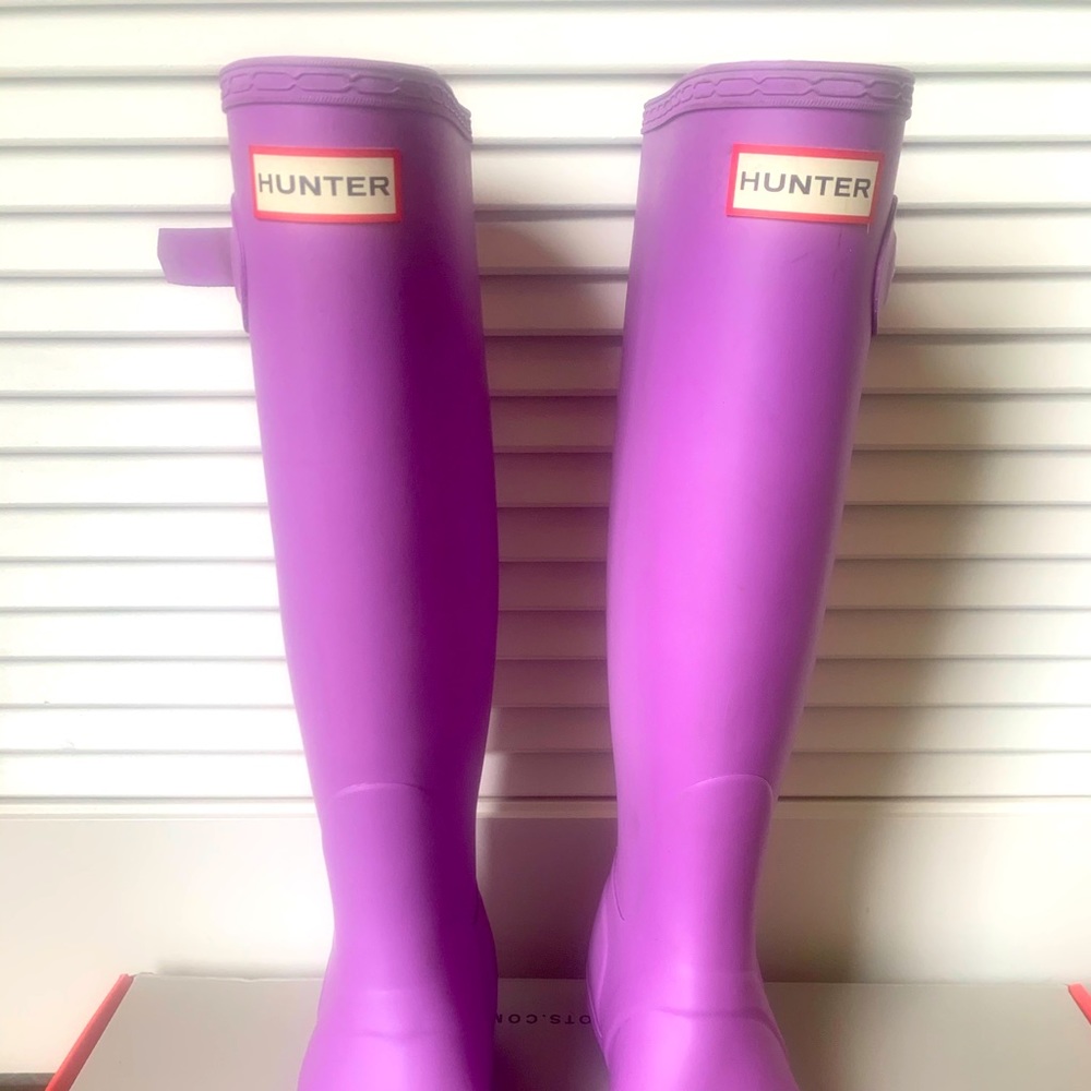 Hunter Original Tall boots in Thistle